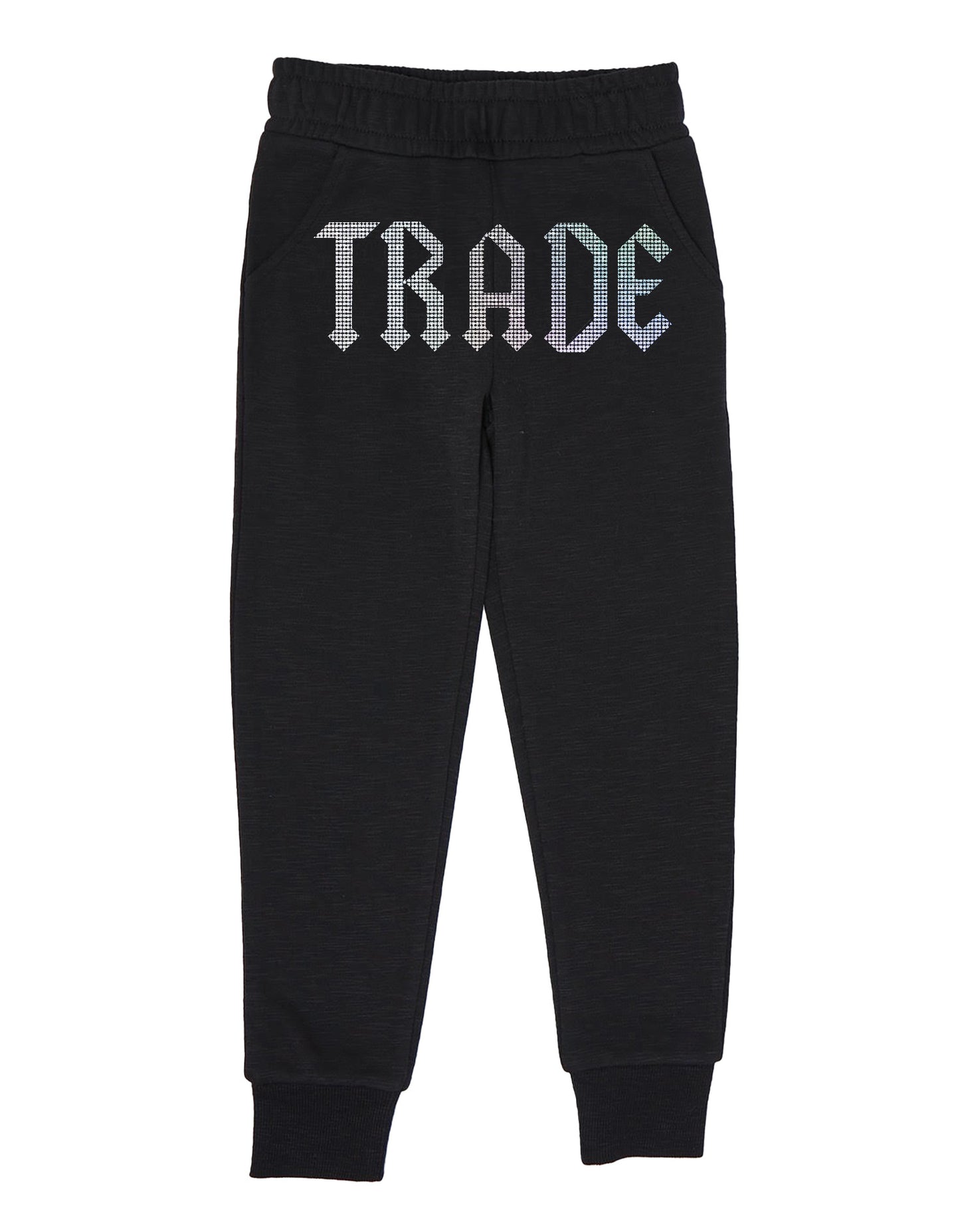 TRADE RHINESTONE JOGGERS BLACK