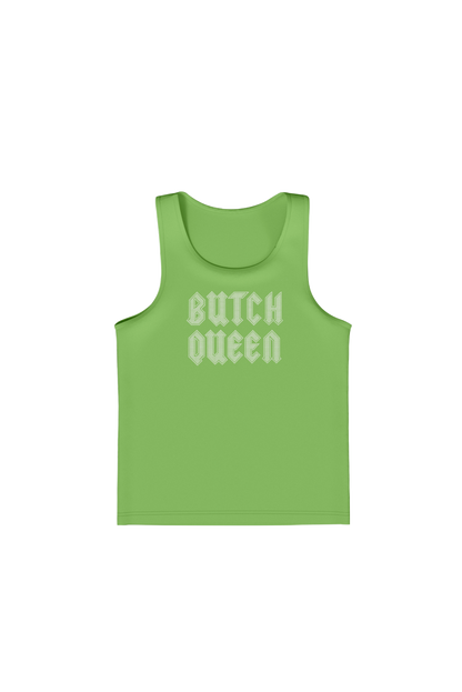 RHINESTONE BUTCH QUEEN TANK TOP GREEN