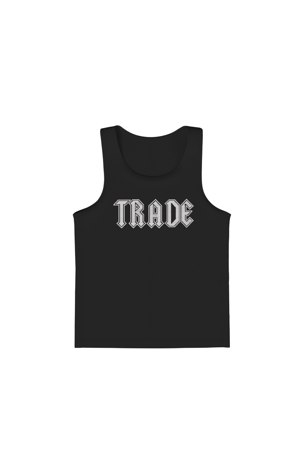 TRADE RHINESTONE TANK TOP BLACK