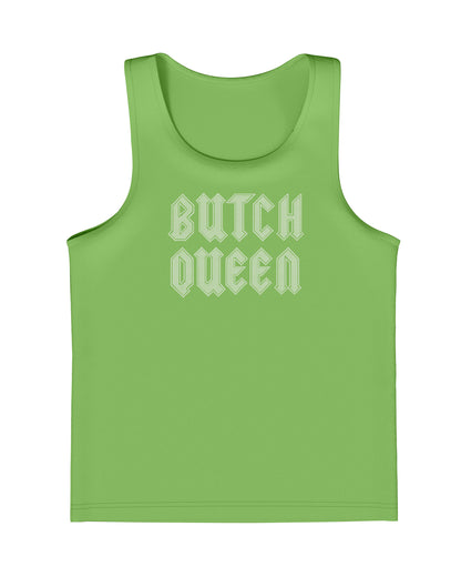 RHINESTONE BUTCH QUEEN TANK TOP GREEN