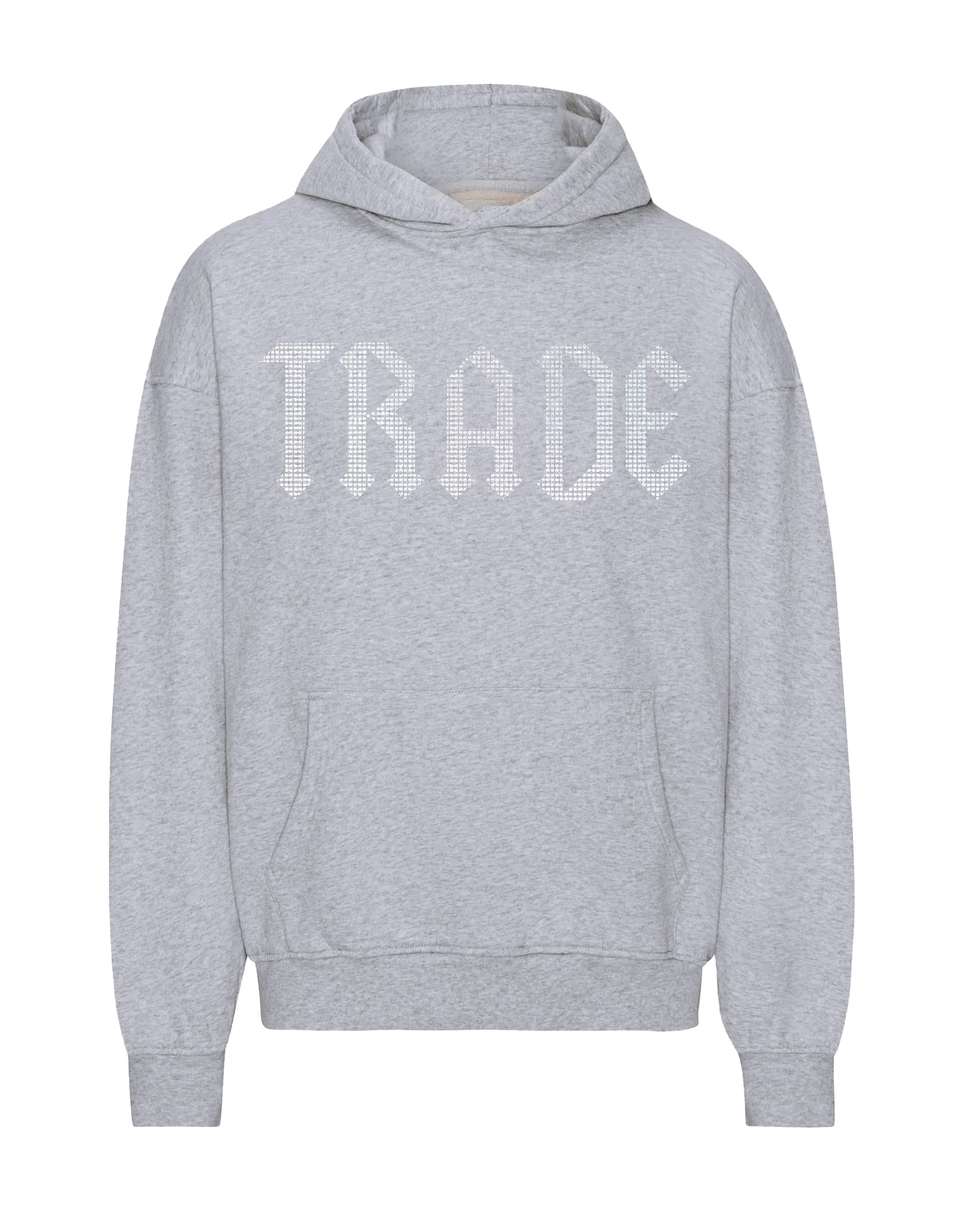 TRADE RHINESTONE HOODIE GREY