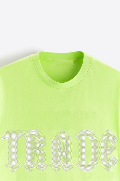 TRADE RHINESTONE T-SHIRT KIWI