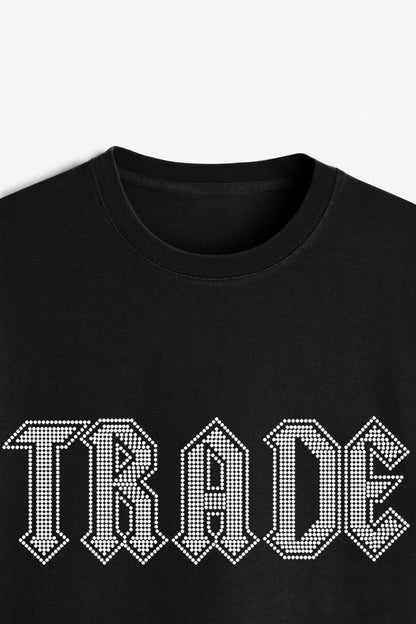 TRADE RHINESTONE T-SHIRT BLACK