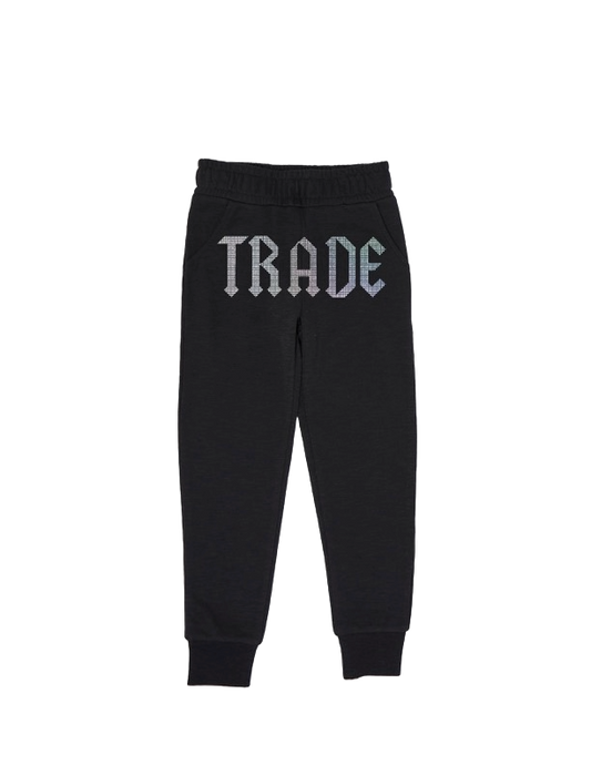 TRADE RHINESTONE JOGGERS BLACK