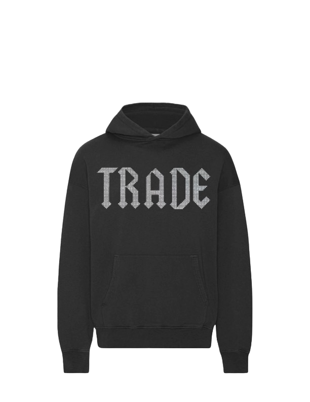 TRADE RHINESTONE HOODIE BLACK