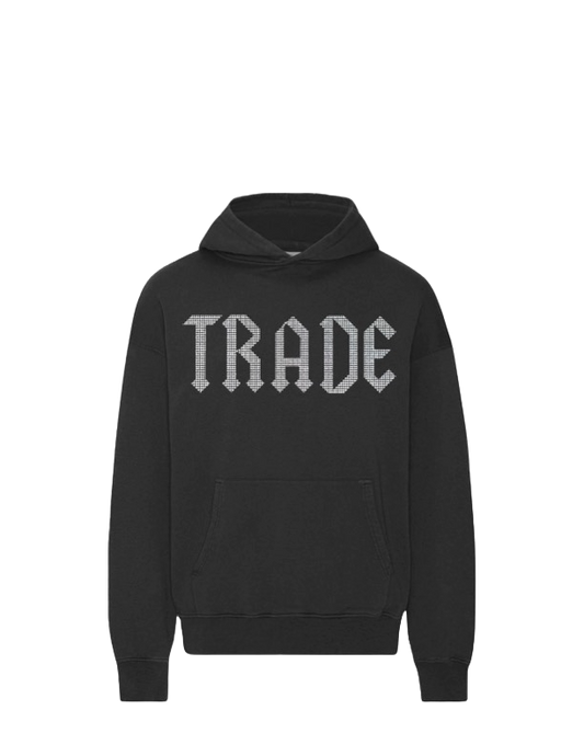 TRADE RHINESTONE HOODIE BLACK